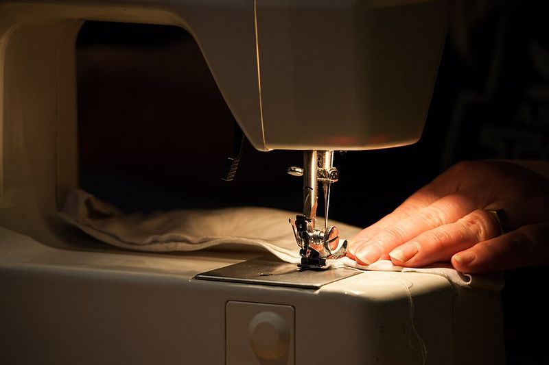 Mending On A Home Sewing Machine