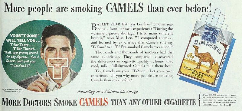 Doctors Actually Promoted Cigarettes In Ads