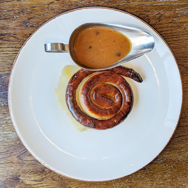 Sausage, Mashed Potato, And Gravy Plate