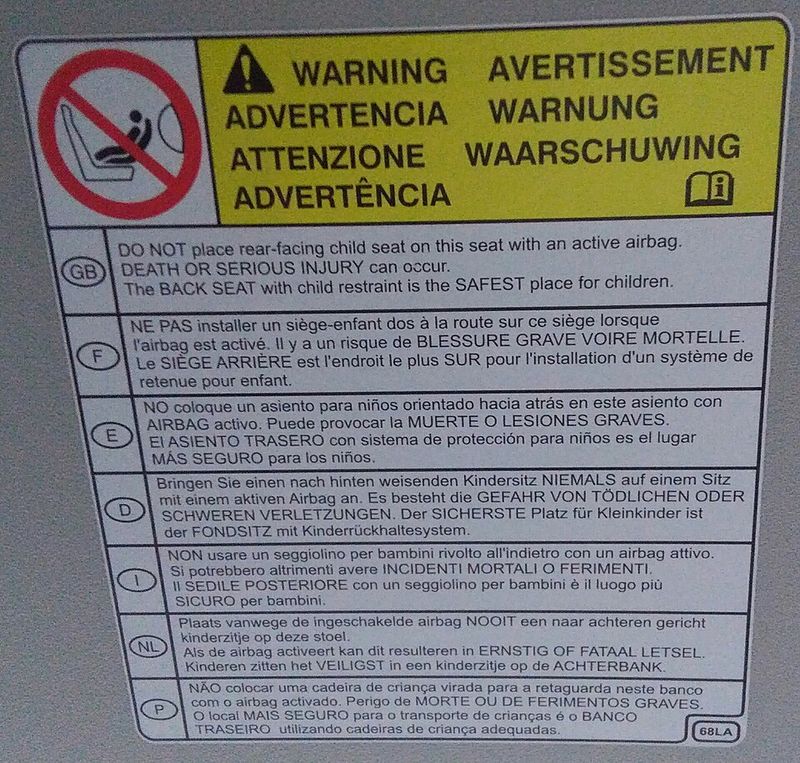 Small Children Riding Up Front With Airbag Risks Unknown