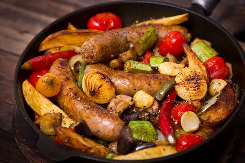 Slow Cooker Kielbasa with Peppers and Onions