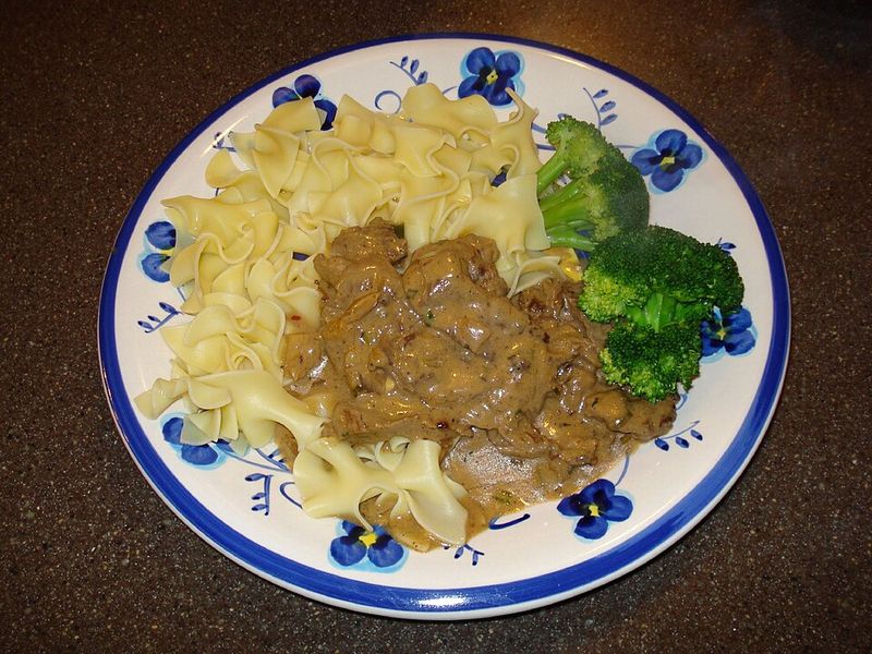 Beef Stroganoff With Egg Noodles