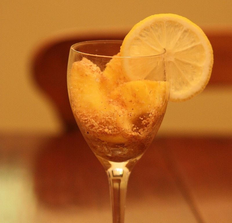 Pineapple Wheatgerm Honey Lemon Dessert