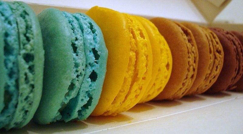 Chocolate Mint Macaron Towers