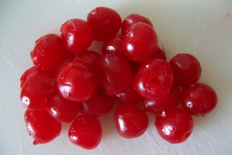 Bright-Red Candied Cherries
