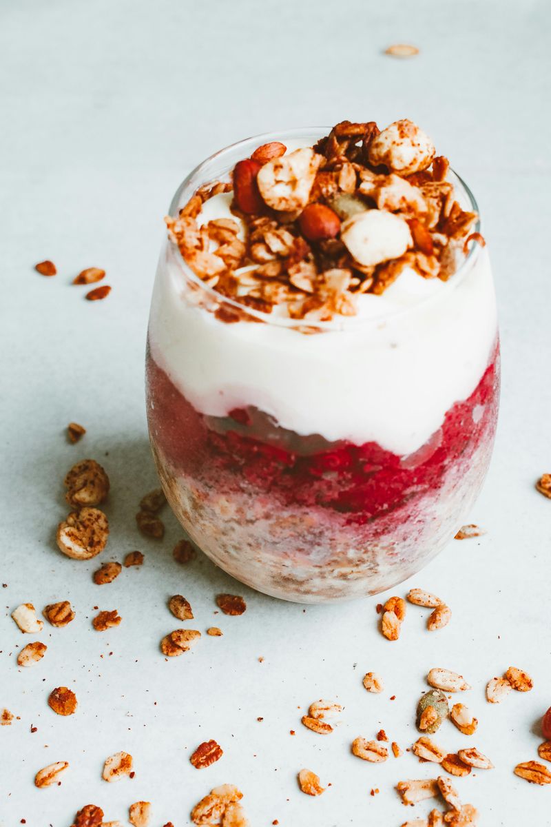 Greek Yogurt and Fruit Parfait with Nuts