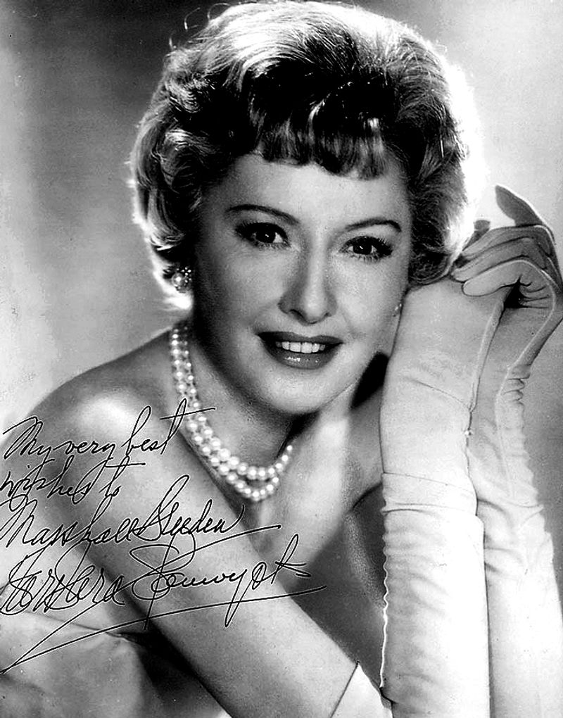 Thelma Jordon – The File On Thelma Jordon (1950), Played By Barbara Stanwyck