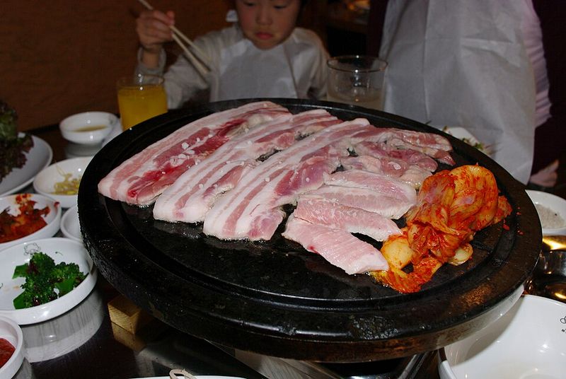 Pork Belly Strips (Samgyeopsal, 삼겹살)
