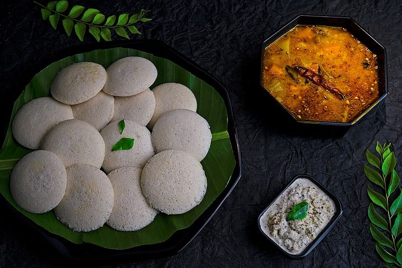 Idli with Sambar