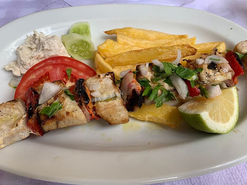 Grilled Vegetable and Halloumi Skewers