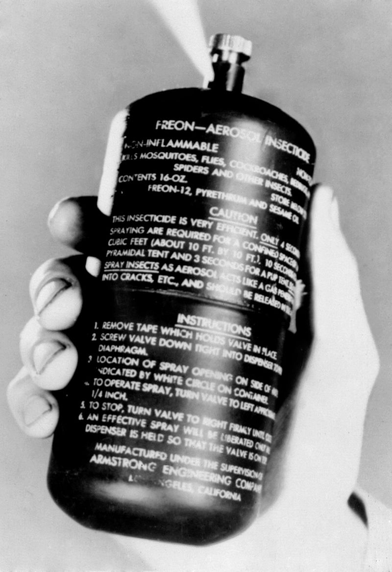 Early Aerosol Sprays Containing Harmful Propellants