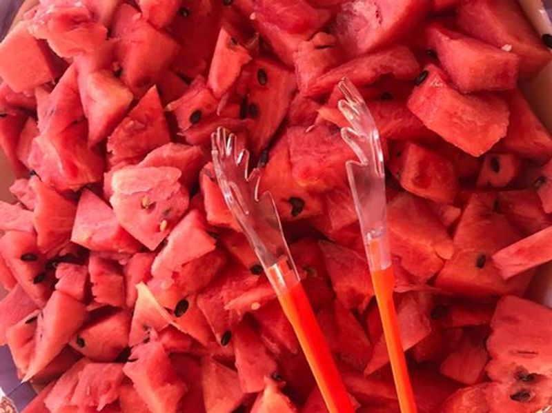 Cut Watermelon Pieces