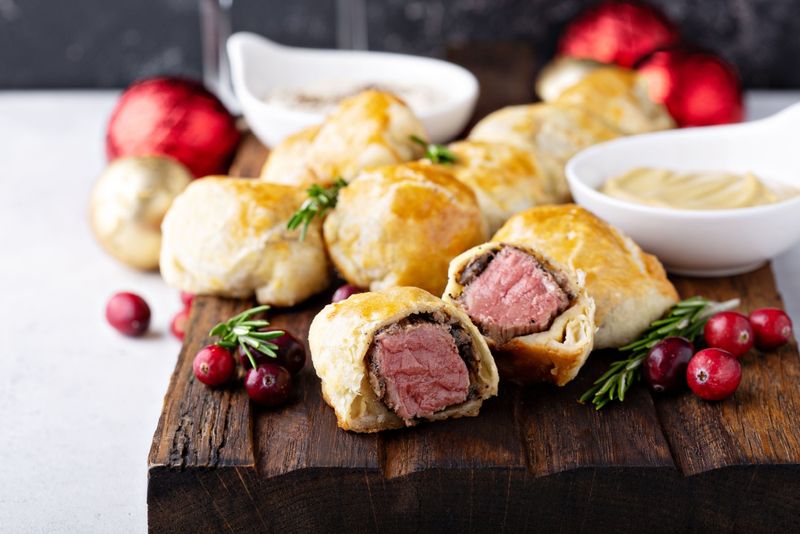 Beef Wellington Bites With Mushroom Duxelles