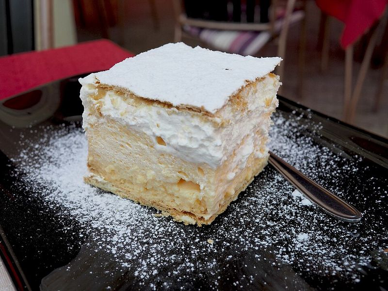 Kremšnita (Bled Cream Cake / Cremeschnitte) – Slovenia