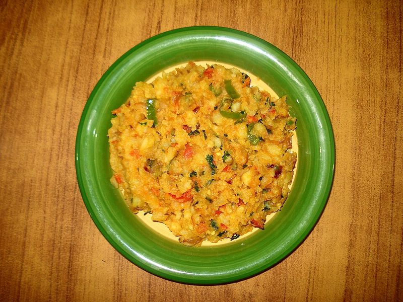 Aaloo Ka Bhurta, Mashed Potatoes With Spices