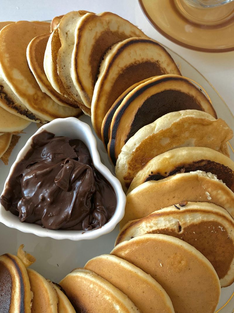 Nutella-Stuffed Pancakes