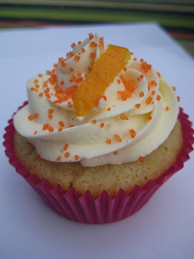 Vanilla Orange Cupcake With Citrus Frosting