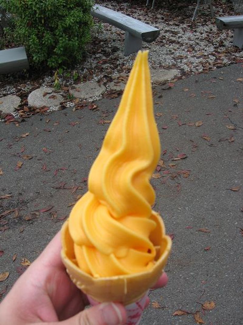 Orange Ice Cream Cone