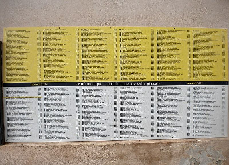 Picking Places With Big Photo Menus And Translated Boards On The Street