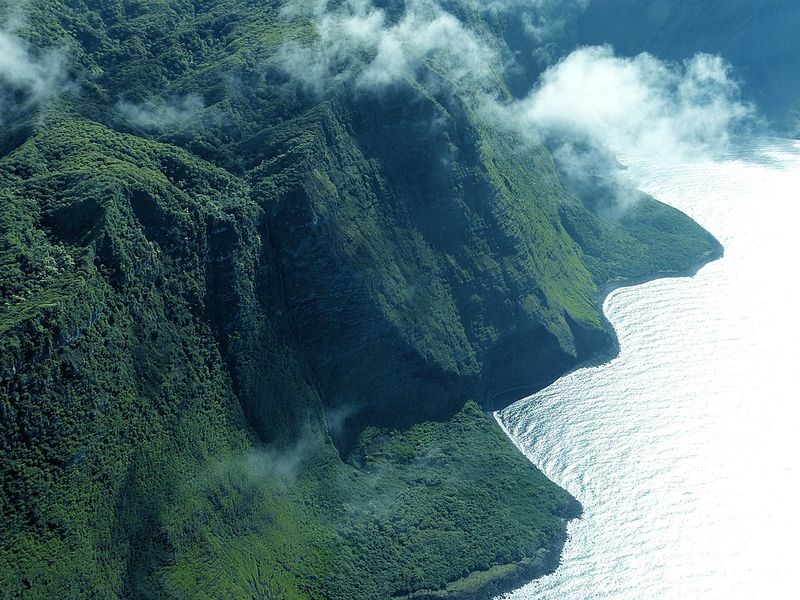 Sea Cliffs Near Kalaupapa Rise Like Nature's Skyscrapers