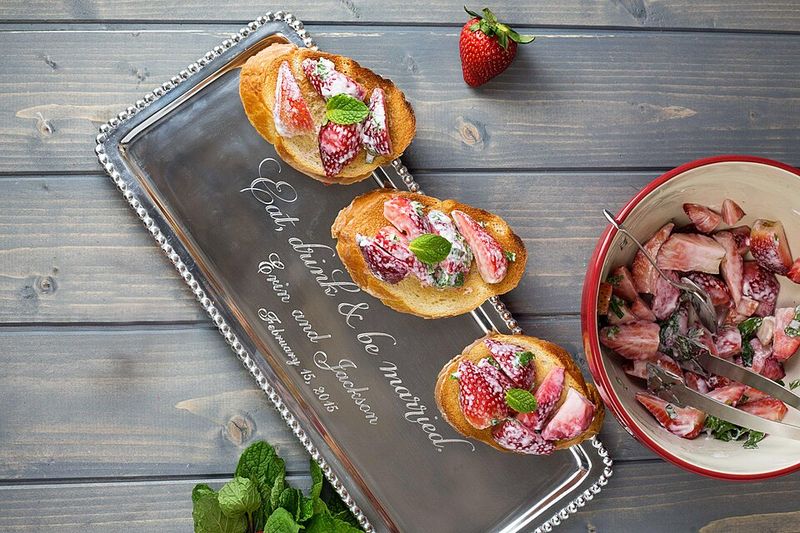 Strawberry Ricotta Honey Bruschetta