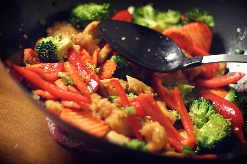 Peanut Butter Stir-Fried Chicken
