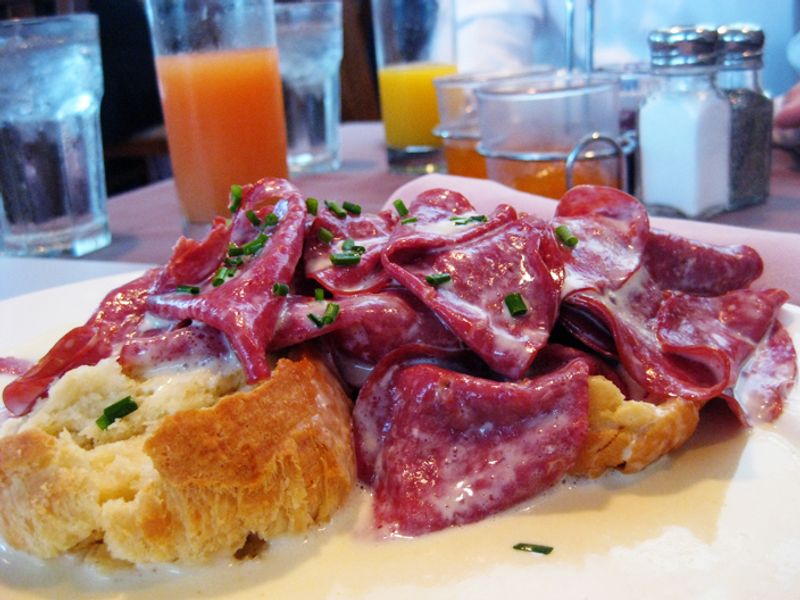 Creamed Chipped Beef Sandwiches