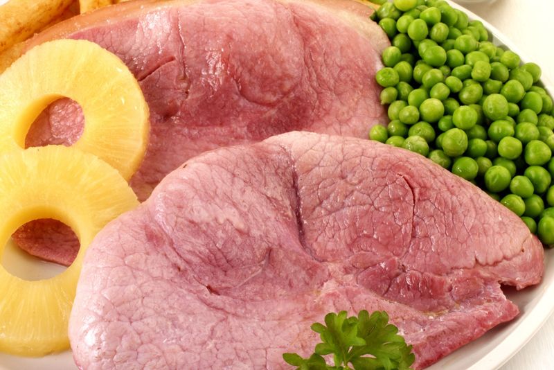 Ham Steak with Pineapple Rings