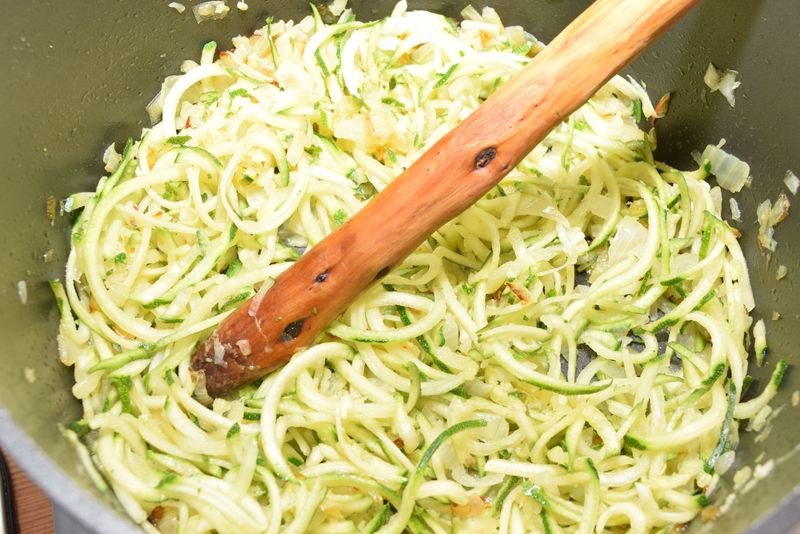 Combine And Cook The First Side