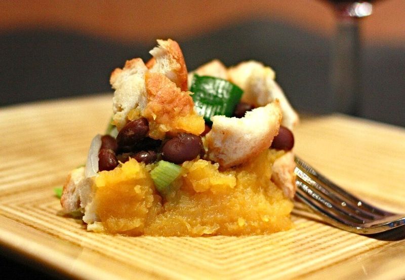 Cheesy Butternut Squash Bake