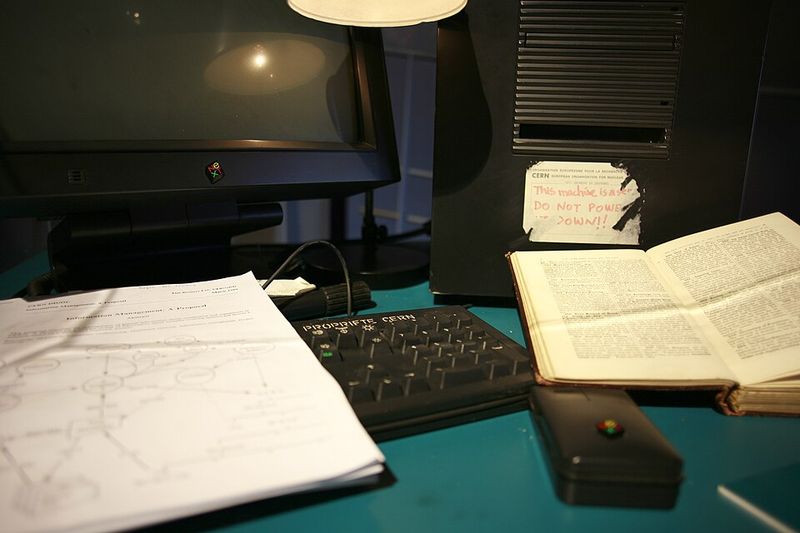 Tim Berners-Lee's Computer At CERN (Birthplace Of The Web)