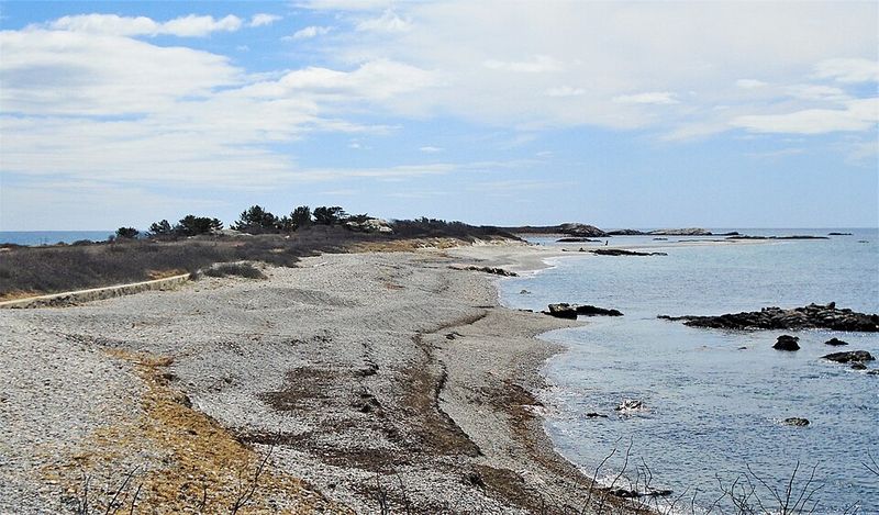 Lloyd's Beach And Little Compton Beach On Rhode Island Sound