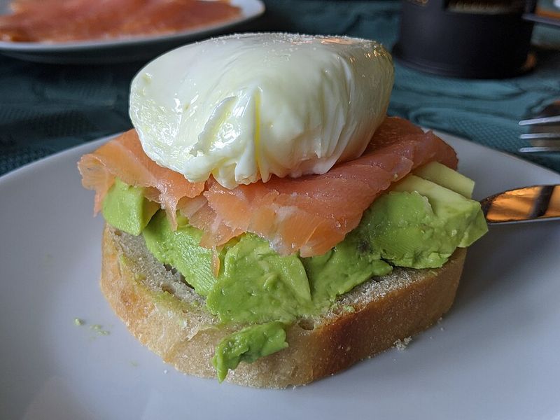 Smoked Salmon On Whole-Grain Toast With Avocado