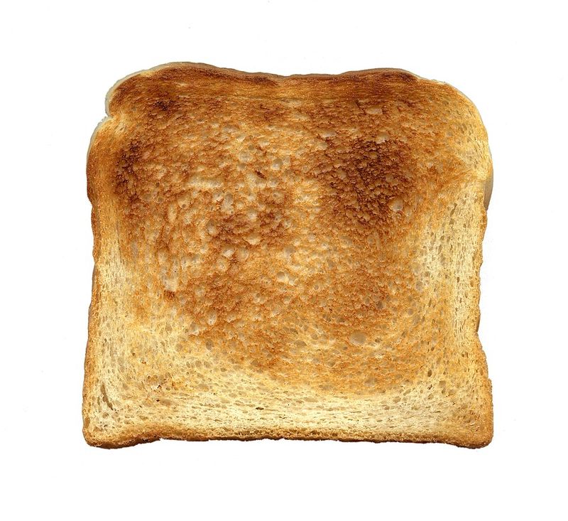 Single Slices of Toasted Bread