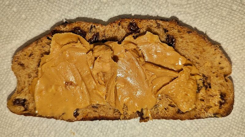 Peanut Butter Toast with Sugar