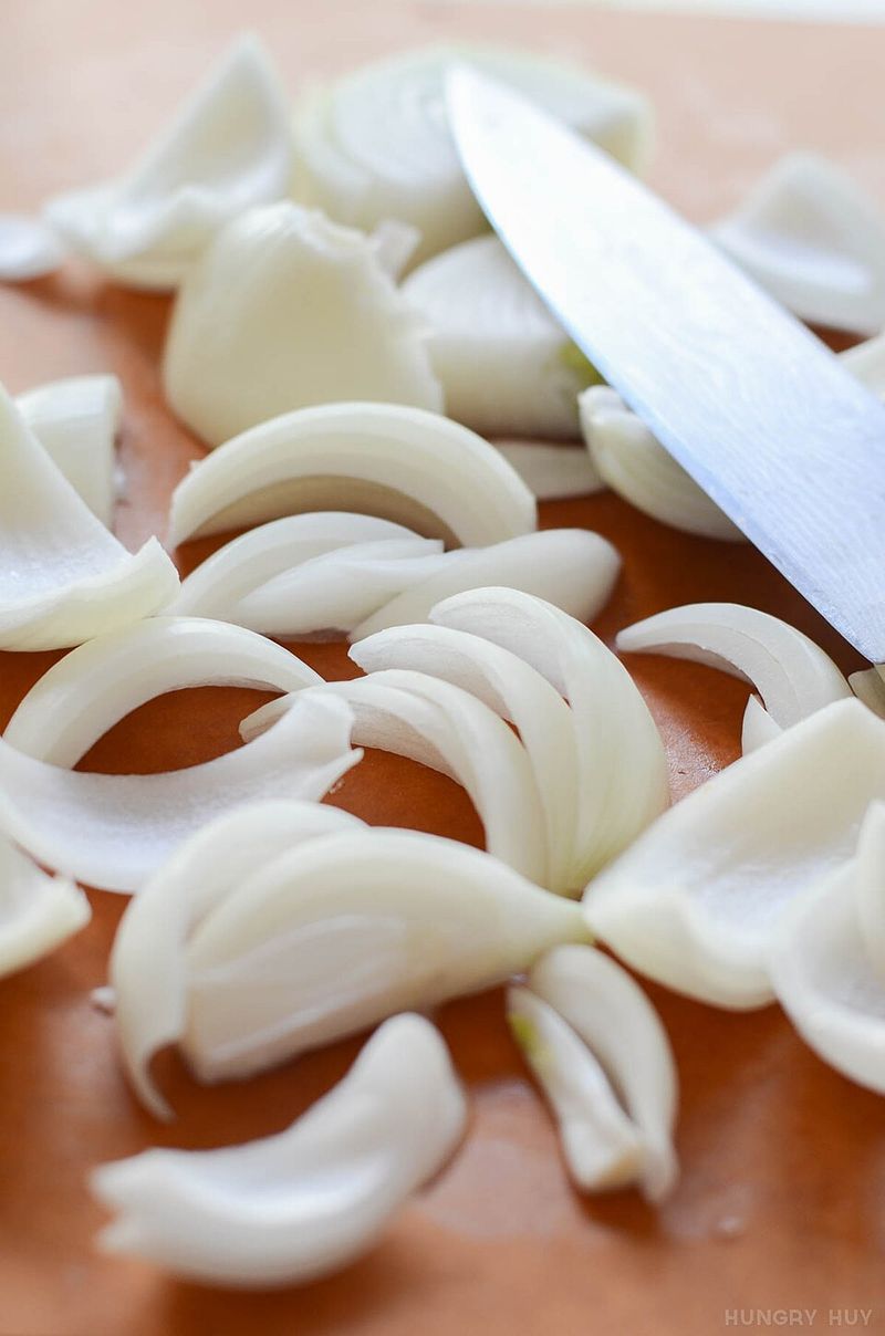 Sprinkle Fresh Chopped Onions