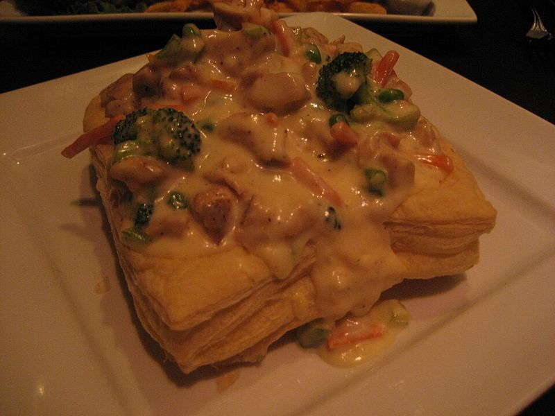 Chicken Pot Pie With Square Noodles