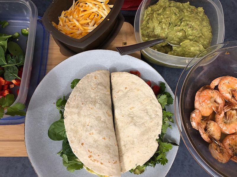 Valentine Shrimp Tacos With Cabbage Slaw