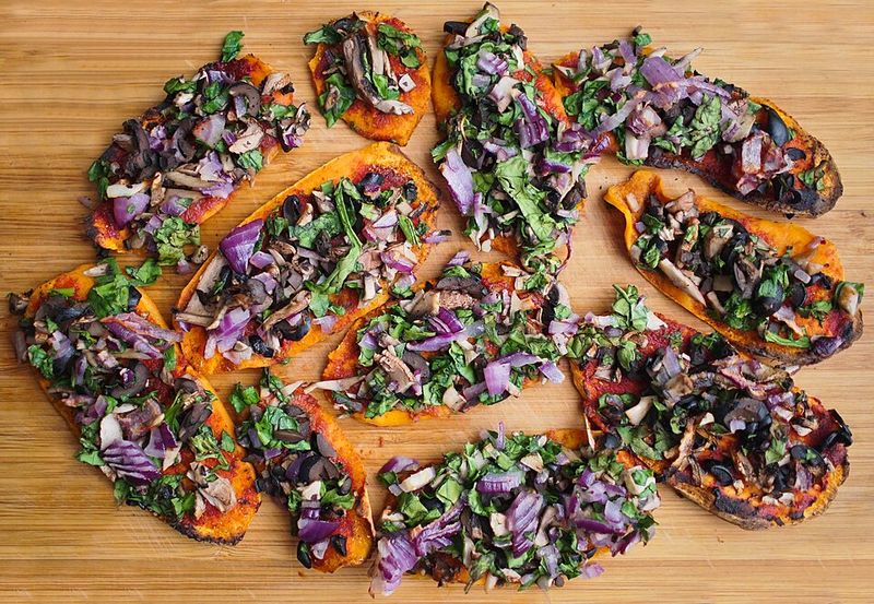 Sweet Potato Crust Pizza