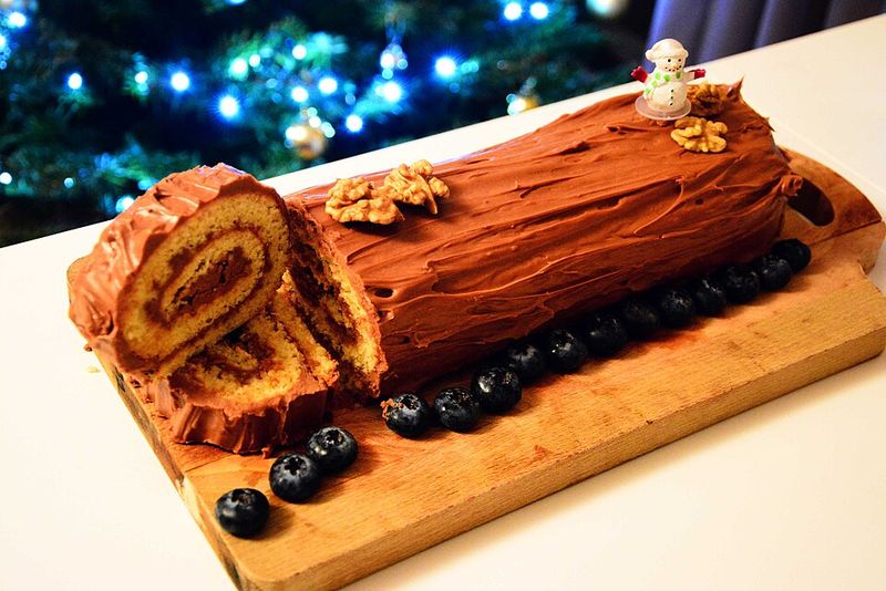 Yule Log Cake