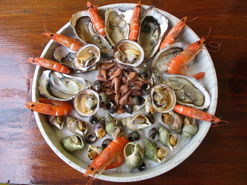 Fresh Seafood Platter From Local Spot
