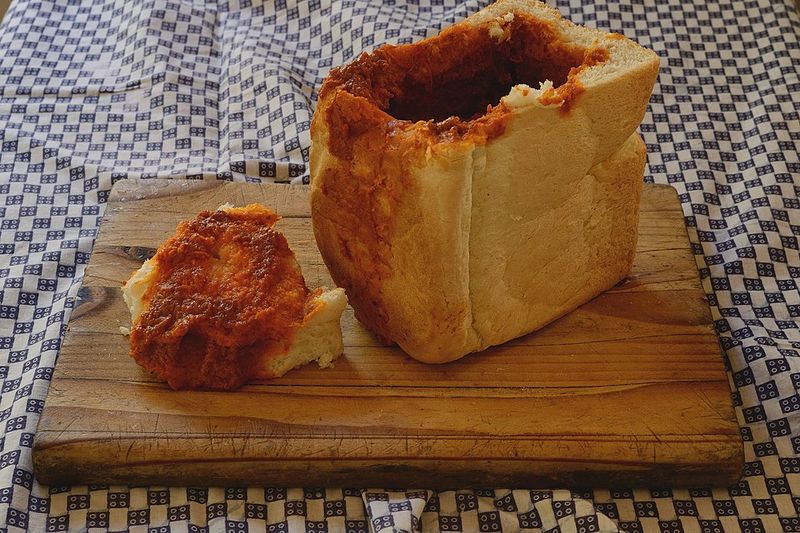 Bunny Chow (South African Bread Filled With Curry)