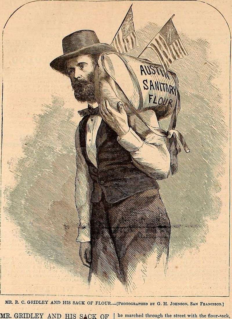 Reuel Colt Gridley And His Famous Sack of Flour