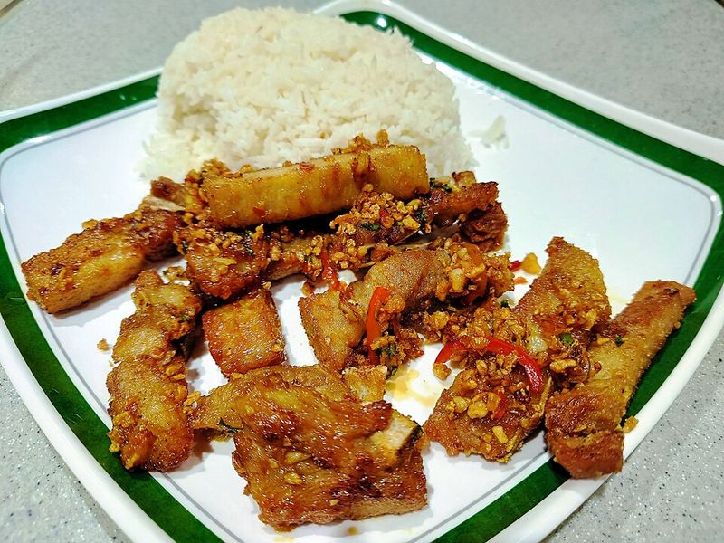 Salt Pork and Johnnycakes