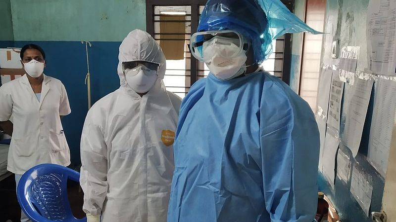 Healthcare Workers Wearing PPE During COVID-19