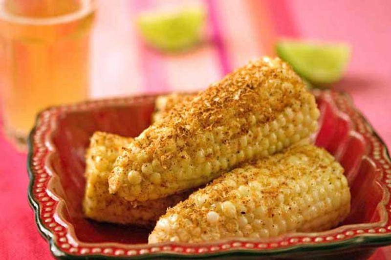 Grilled Elote Corn With Mayo