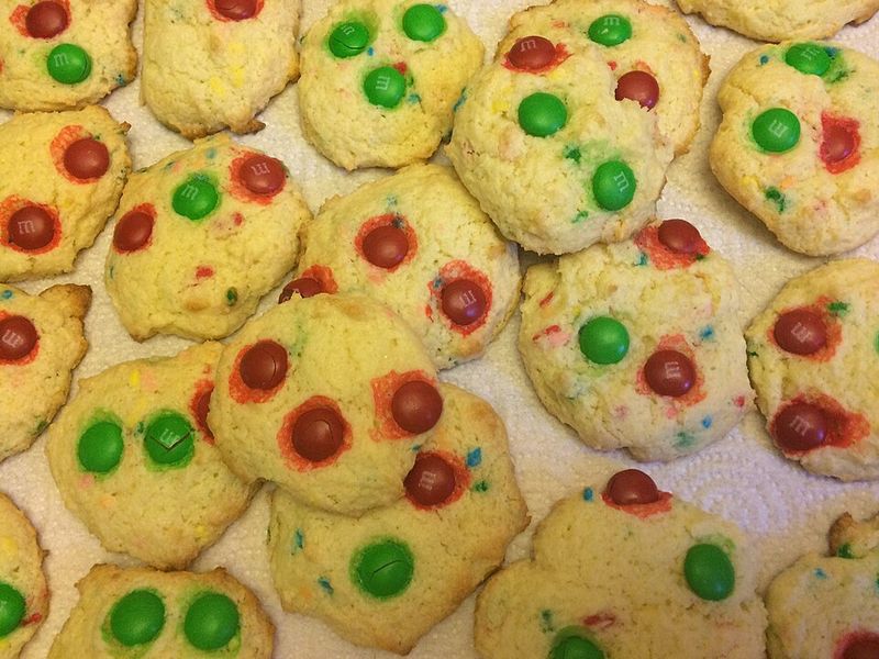 Birthday Cake M&M Cookies