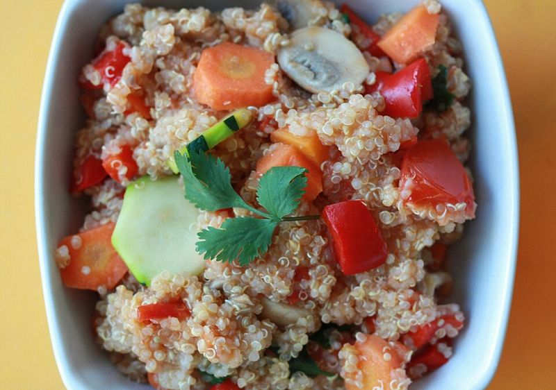 Quinoa and Roasted Veggie Bowl