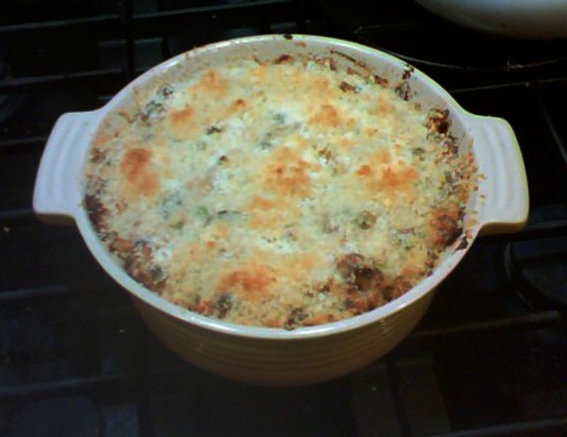 Tuna Noodle Casserole With Potato Chip Topping