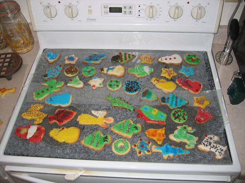 Decorated Christmas Sugar Cookies